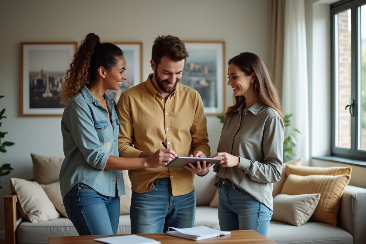 Couple signe un contrat d